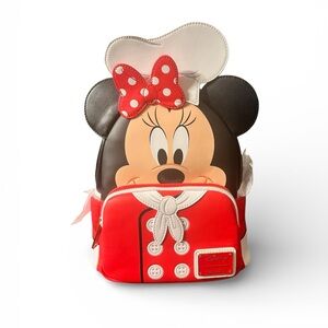NWT Loungefly Disney Minnie Mouse Chef Cosplay Mini Backpack 🍰